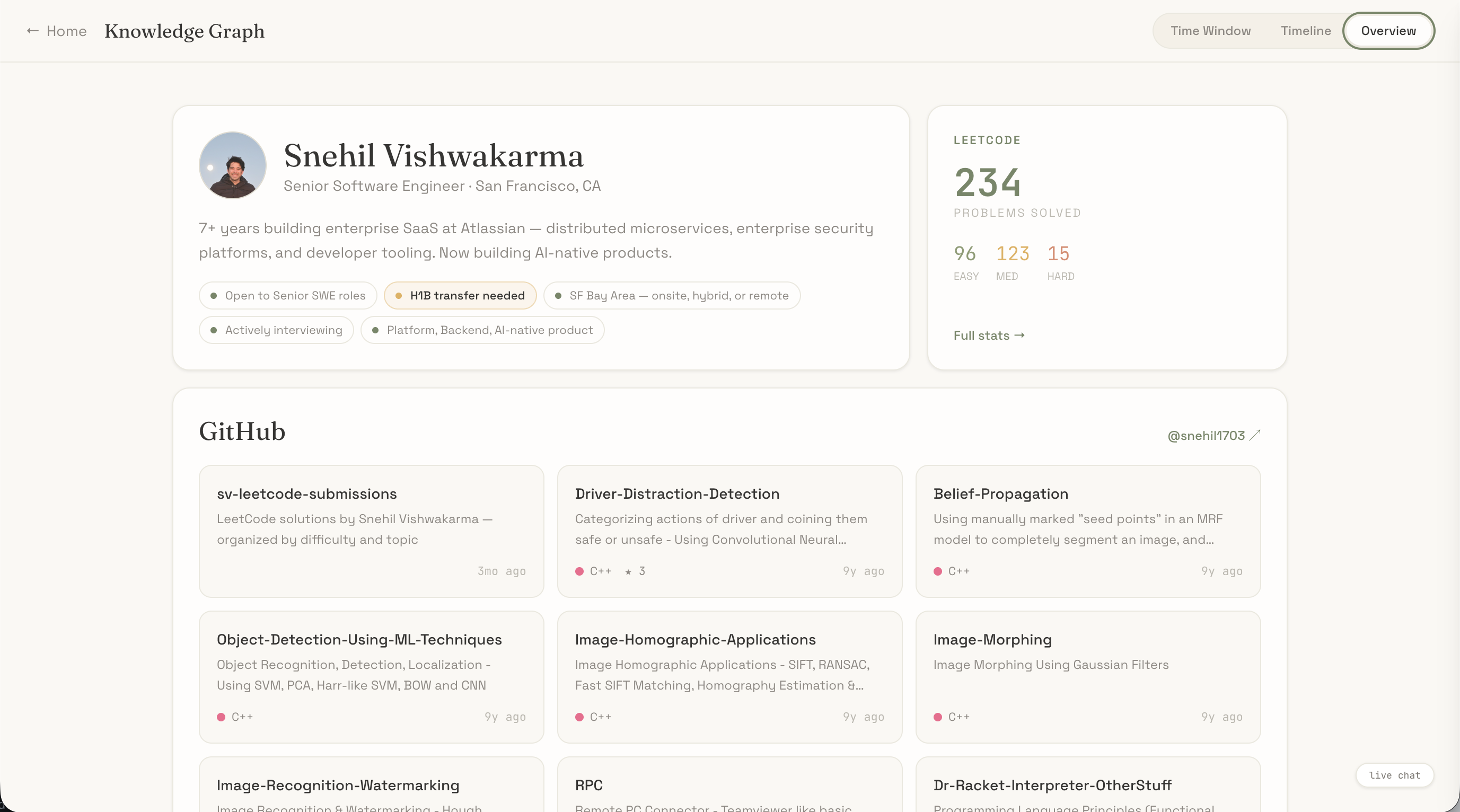 Portfolio screenshot