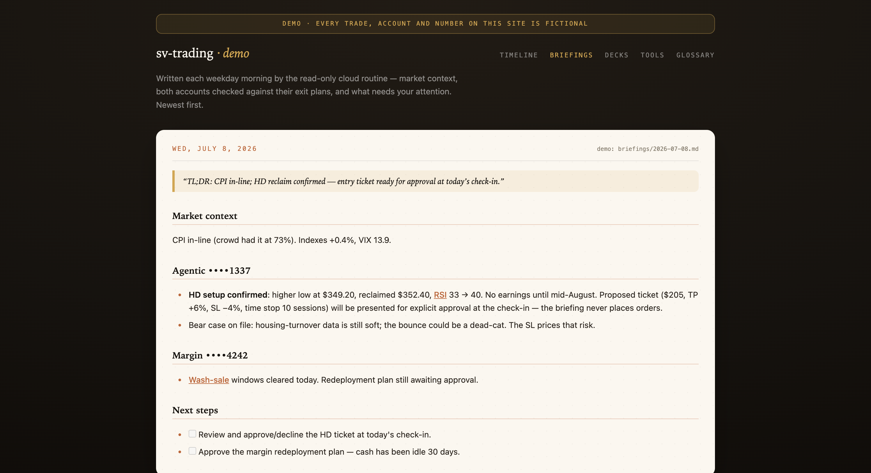 Trade Desk screenshot